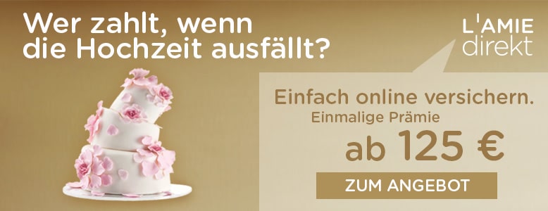 Wer zahlt, wenn die Hochzeit ausfällt?